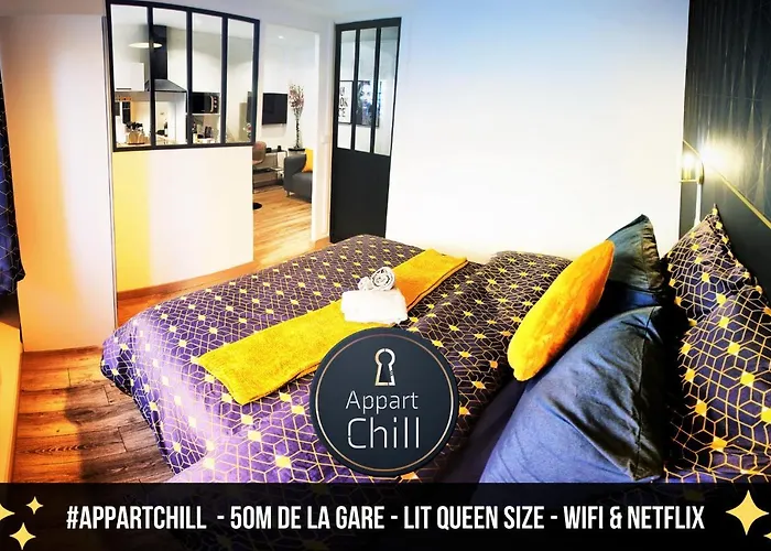 Appart Chill & Work - 50M Gare De Valenciennes